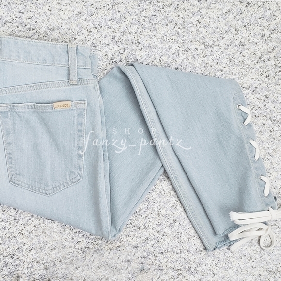 Joe's Jeans Charlie High Rise Skinny Lace Up Ankle - Picture 9 of 13